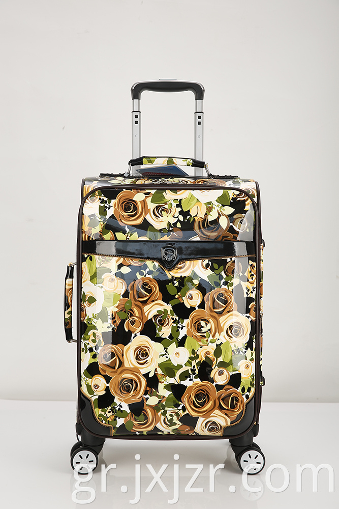 Super Mute Pattern Pu Luggage Case